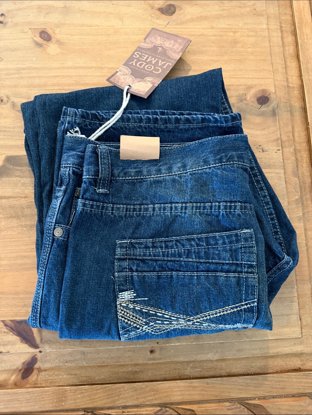 Cozy James Men's Relaxed Fit Jeans in Dark Blue
